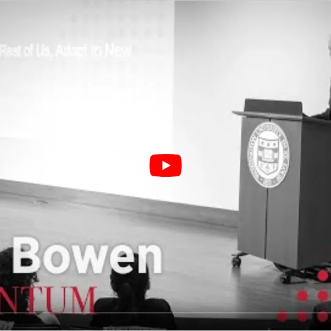 John Bowen gives talk